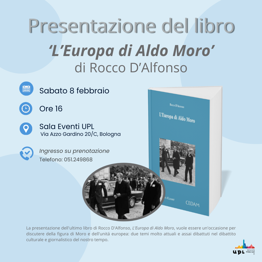 Presentazione del libro ‘L’Europa di Aldo Moro’ di Rocco D’Alfonso